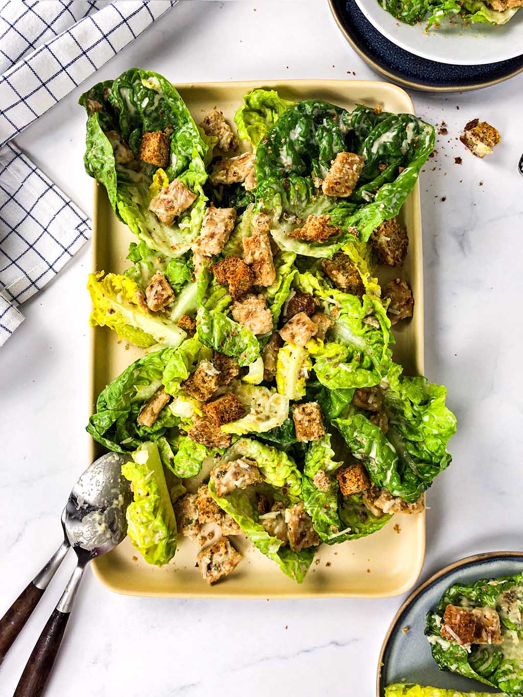 Vegan caesar salad