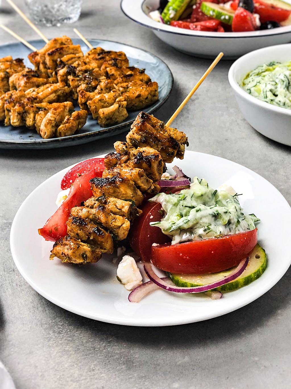 Vegan souvlaki